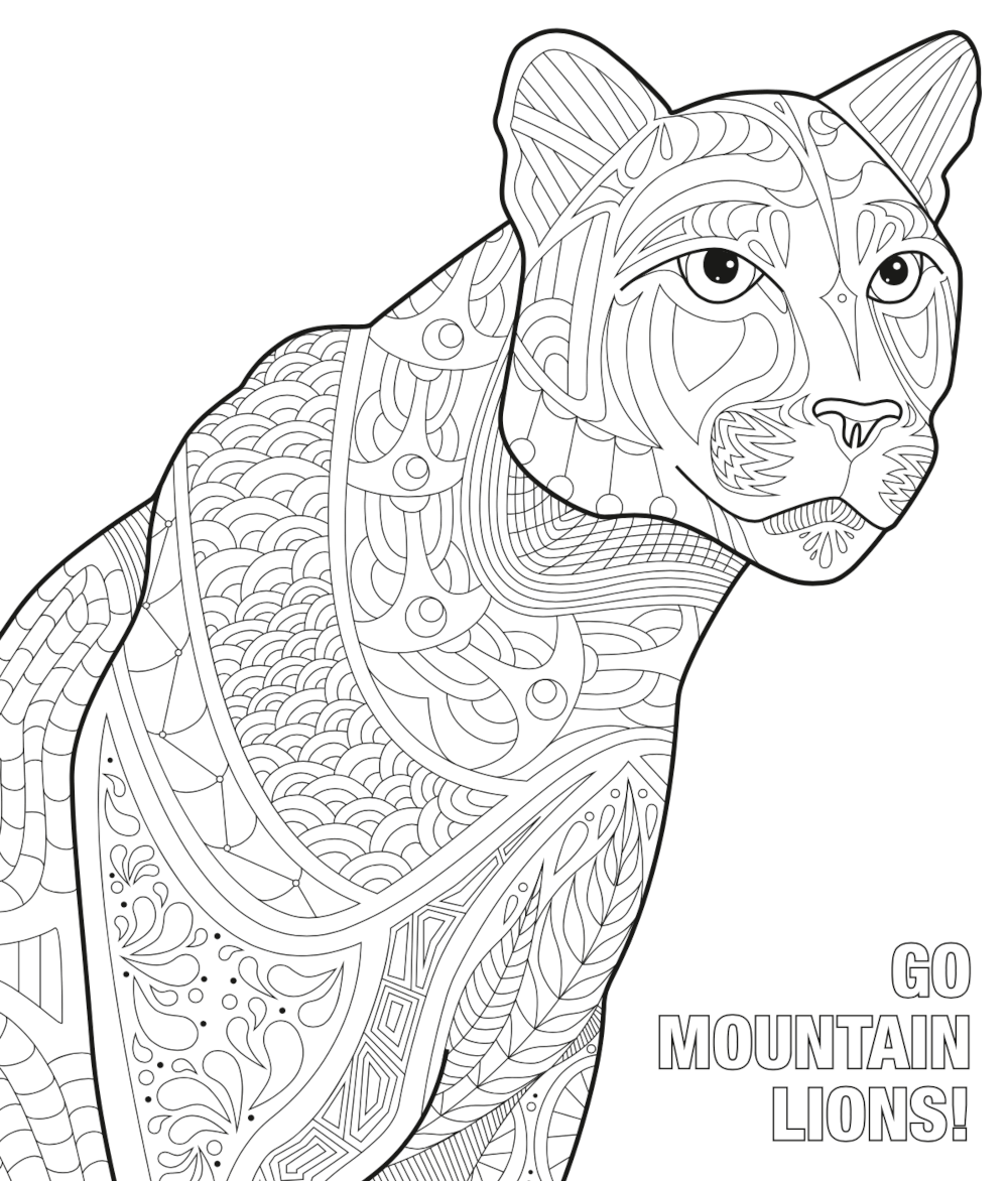 mountain lion coloring pages