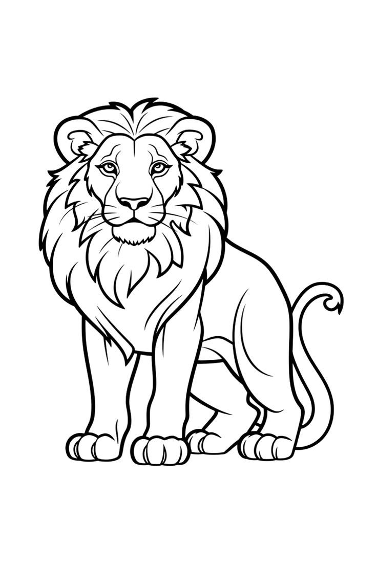 Roar Into Summer Fun With A Majestic Lion Coloring Page  Roar Into Summer Fun With A Majestic Lion Coloring Page
