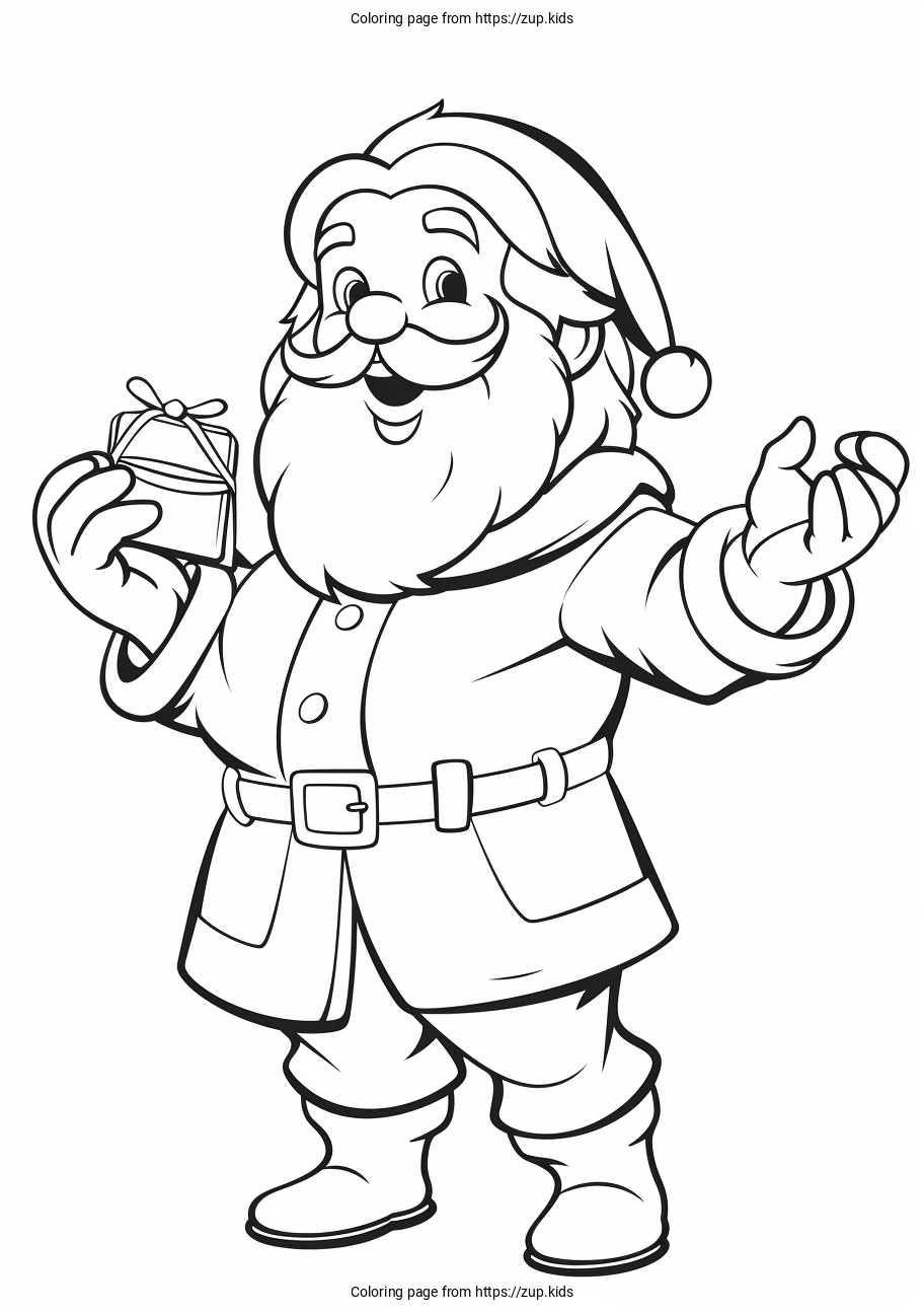 Santa Claus Coloring Page From Zup kids Santa Claus Coloring Page From Zup kids