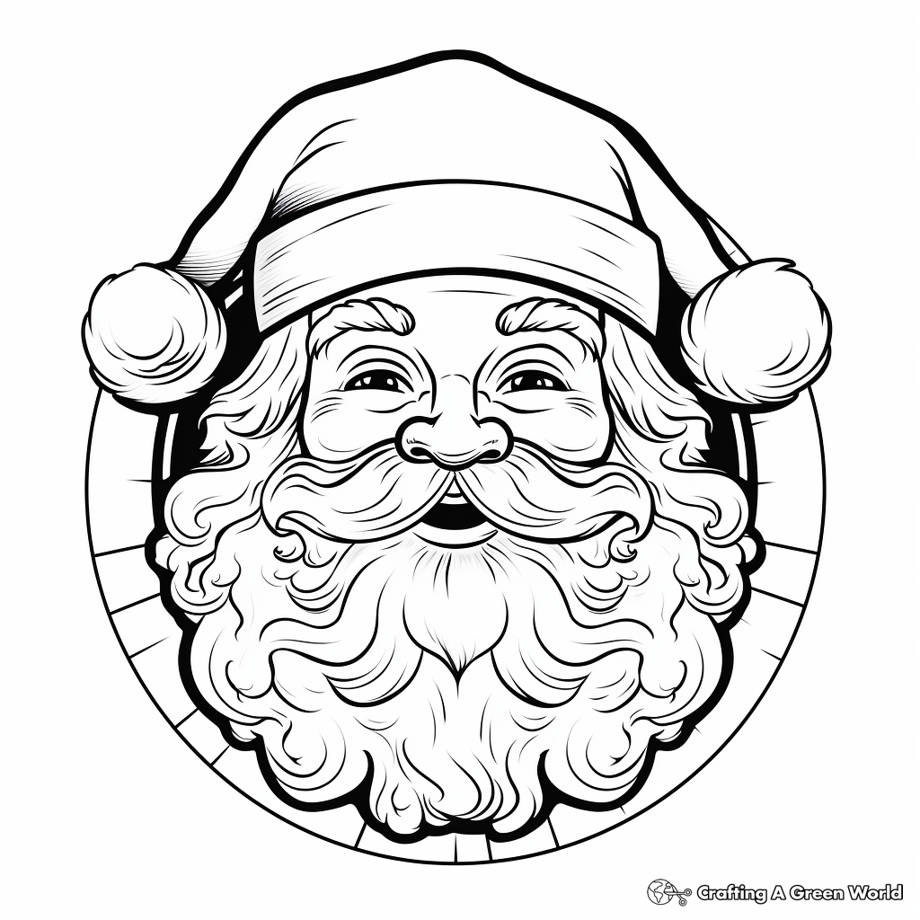 Santa Coloring Pages Free Printable 