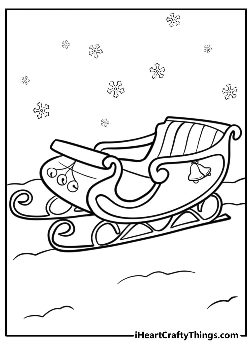 Santa s Sleigh Coloring Pages 15 Free PDF Printables 