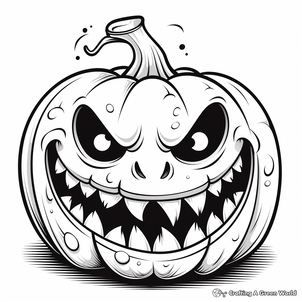 Scary Halloween Coloring Pages Free Printable  Scary Halloween Coloring Pages Free Printable