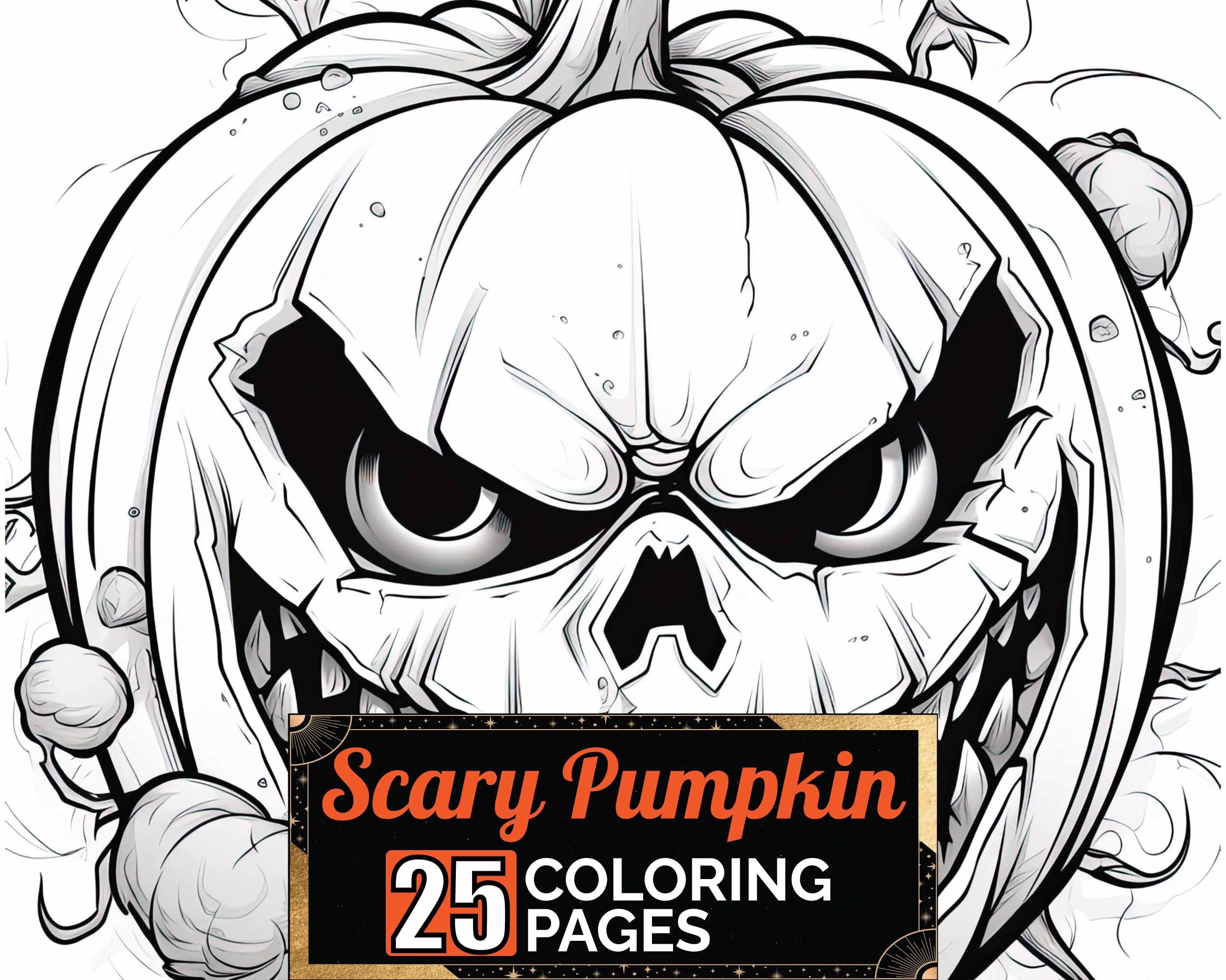 Scary Pumpkin Coloring Pages 25 Premium Adult Kids Halloween Scene Coloring Sheets Coloring Book A4 Size Printable Digital PDF Download Etsy Scary Pumpkin Coloring Pages 25 Premium Adult Kids Halloween Scene Coloring Sheets Coloring Book A4 Size Printable Digital PDF Download Etsy