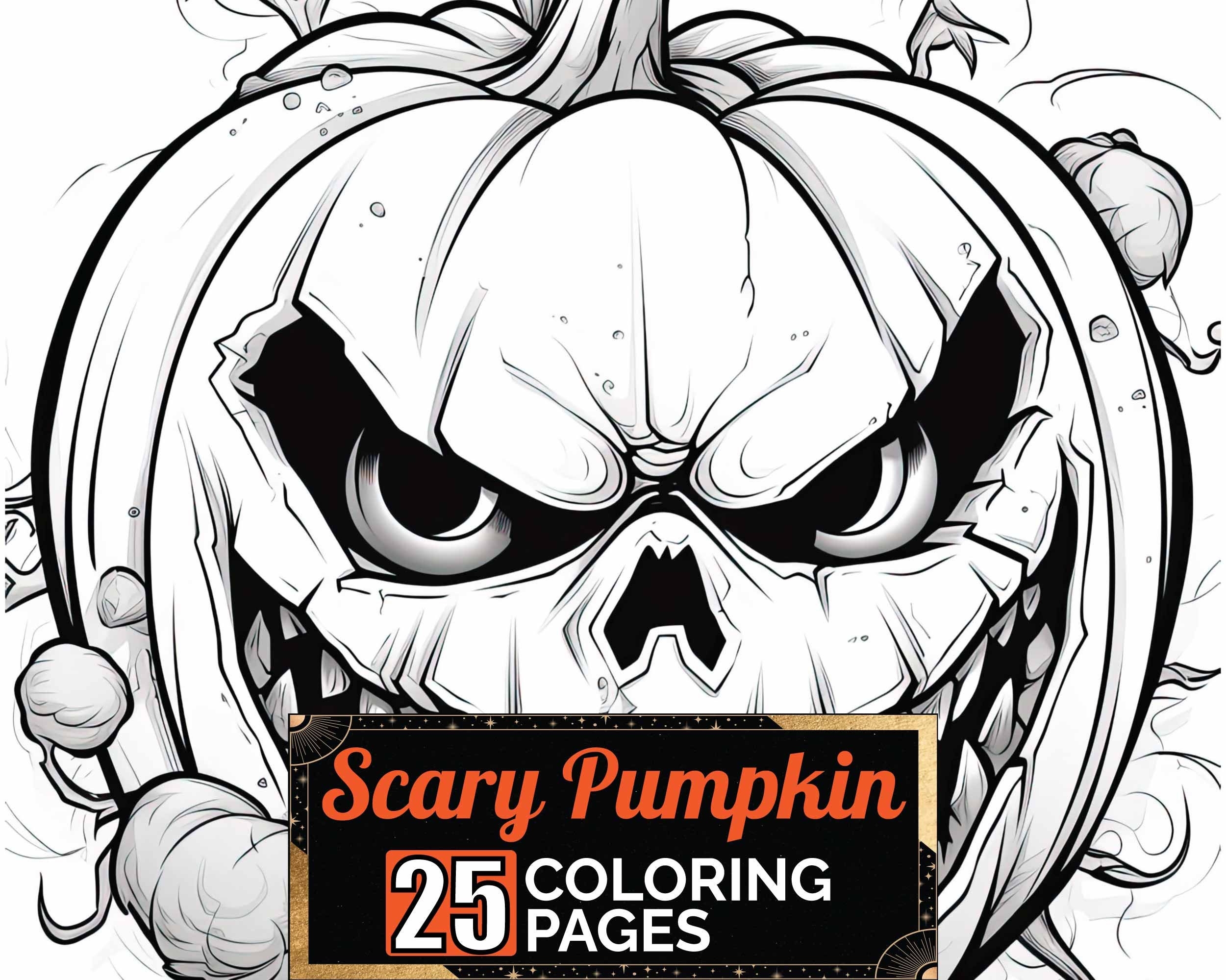 Scary Pumpkin Coloring Pages 25 Premium Adult Kids Halloween Scene Coloring Sheets Coloring Book A4 Size Printable Digital PDF Download Etsy Scary Pumpkin Coloring Pages 25 Premium Adult Kids Halloween Scene Coloring Sheets Coloring Book A4 Size Printable Digital PDF Download Etsy