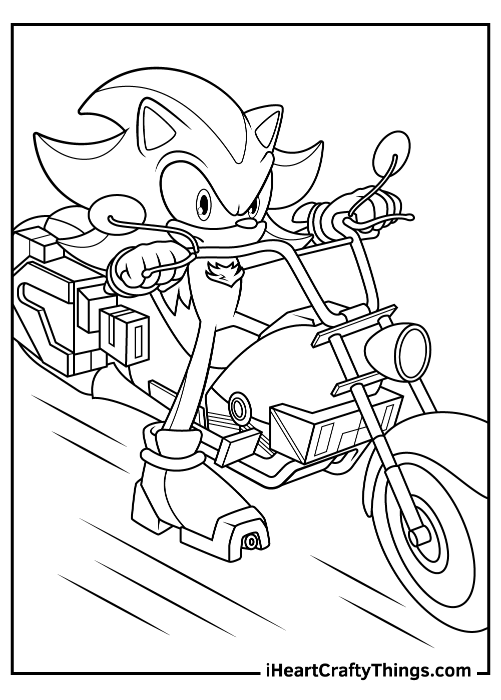 sonic the hedgehog printable coloring pages
