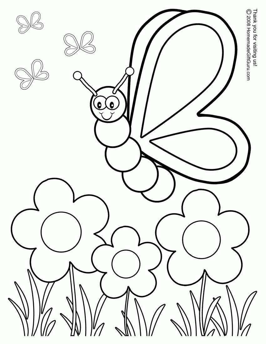 Silly Butterfly Coloring Page Silly Butterfly Coloring Page