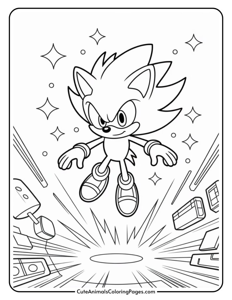 Silver The Hedgehog Coloring Pages 12 Printable Pages Cute Animals Coloring Pages
