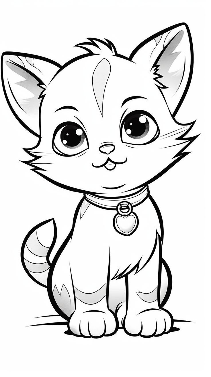 Simple Cat Coloring Page Perfect For Little Ones Coloring Page For Kids Colorbook Kids Art Simple Cat Coloring Page Perfect For Little Ones Coloring Page For Kids Colorbook Kids Art