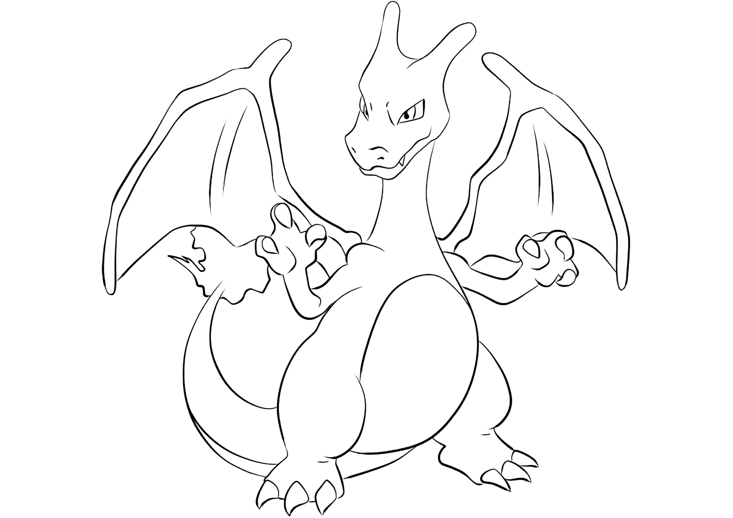 Simple Coloring Page Of Charizard Pokemon Coloring Pages Simple Coloring Page Of Charizard Pokemon Coloring Pages