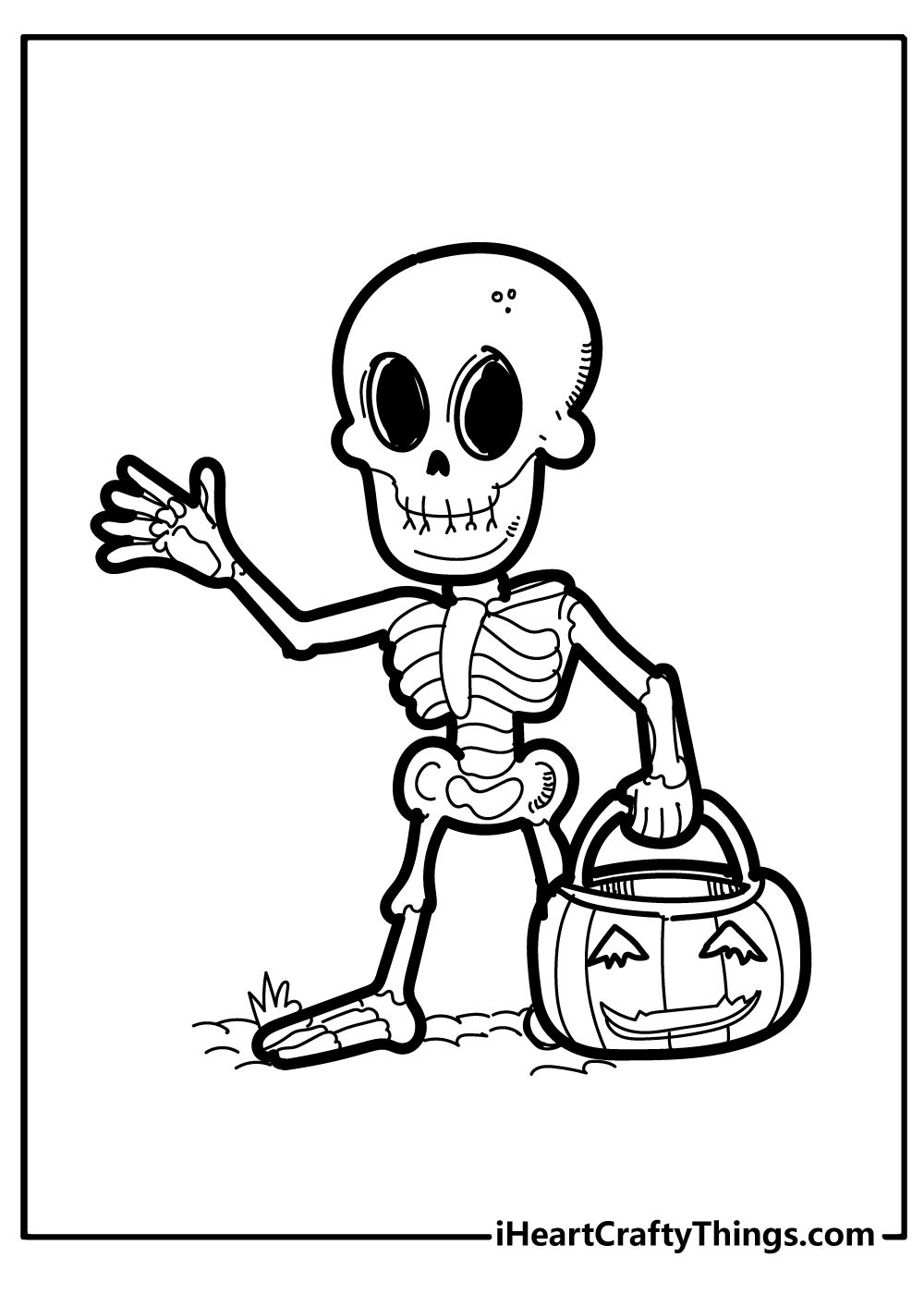 Skeleton Coloring Pages Printables  Skeleton Coloring Pages Printables