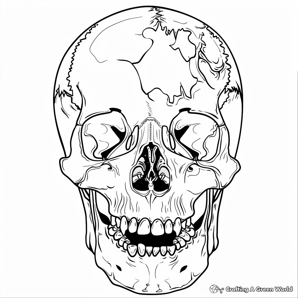 halloween skull coloring pages halloween skull coloring pages