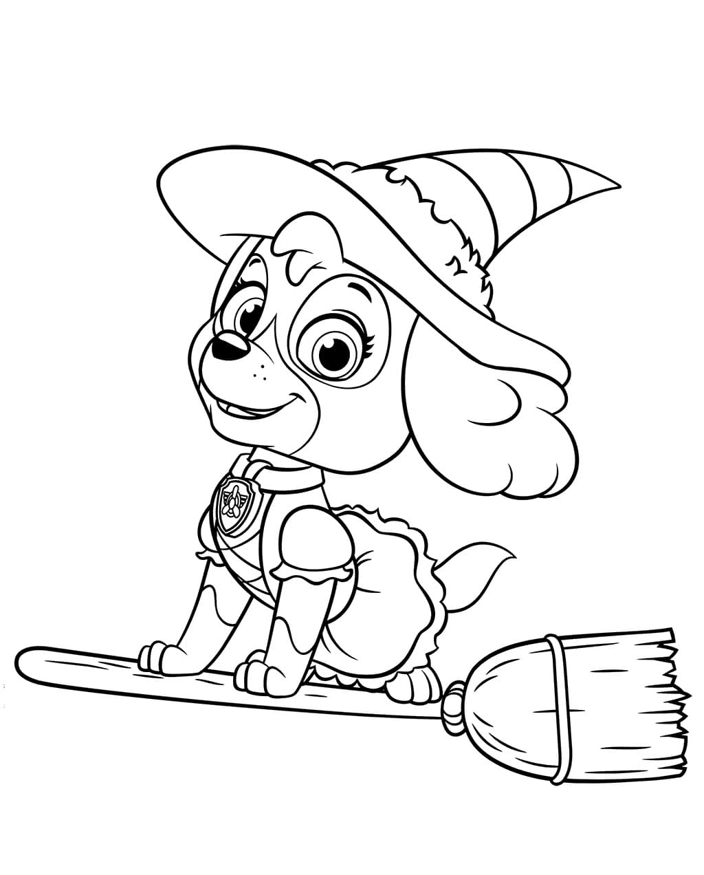 Skye In Paw Patrol Halloween Coloring Page Download Print Or Color Online For Free Skye In Paw Patrol Halloween Coloring Page Download Print Or Color Online For Free