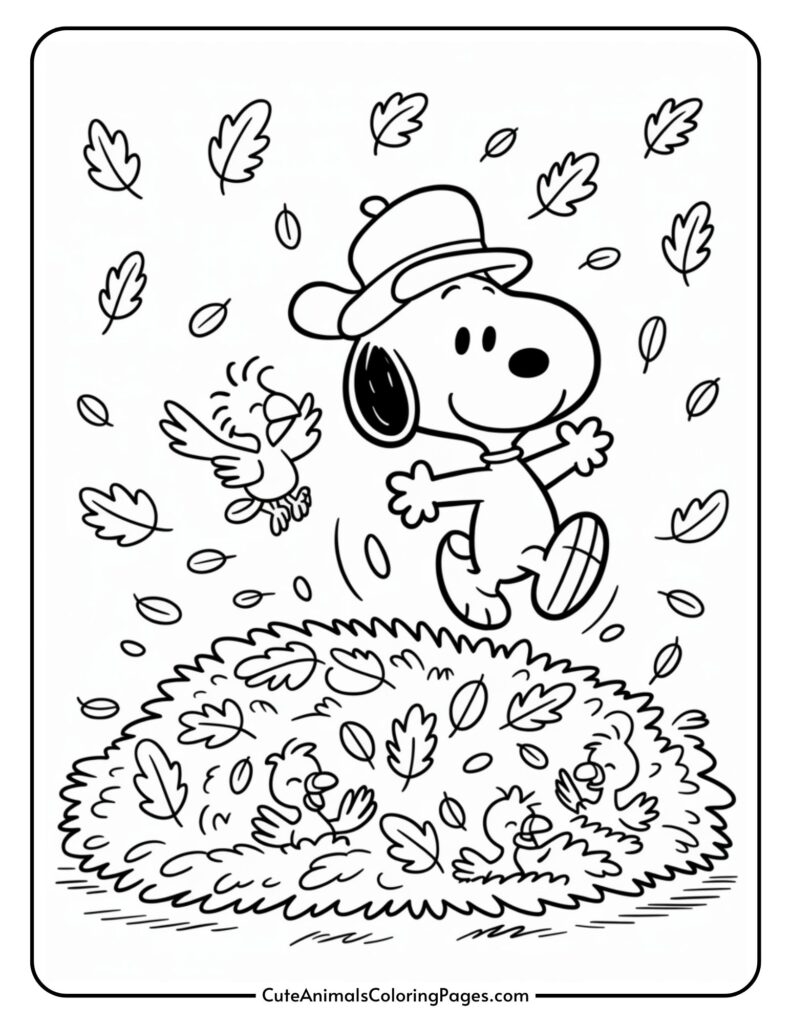 Snoopy Thanksgiving Coloring Pages 7 Pages To Print Cute Animals Coloring Pages Snoopy Thanksgiving Coloring Pages 7 Pages To Print Cute Animals Coloring Pages