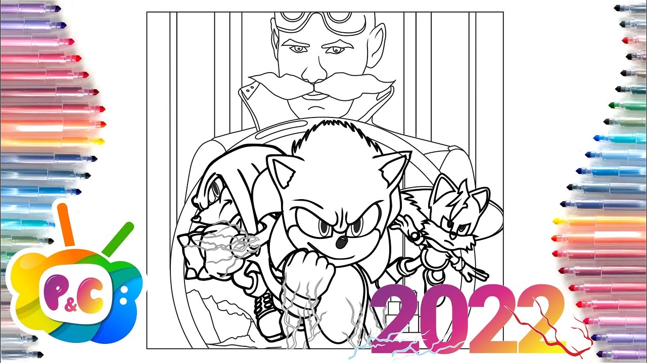 Sonic 2 The Hedgehog Coloring Pages Sonic In The Movie Poster Coloring Elektronomia Summersong NCS YouTube Sonic 2 The Hedgehog Coloring Pages Sonic In The Movie Poster Coloring Elektronomia Summersong NCS YouTube