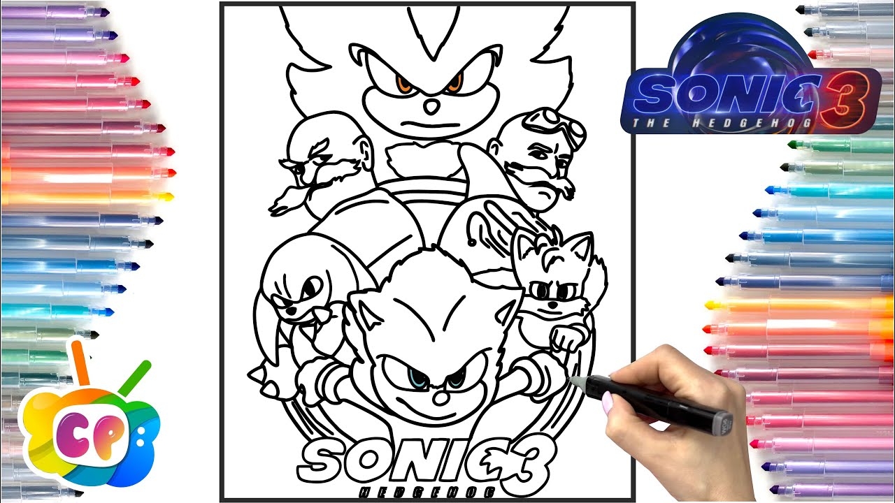 Sonic 3 Coloring Pages Movie Sonic 3 Movie Official Trailer How To Draw Sonic 3 YouTube Sonic 3 Coloring Pages Movie Sonic 3 Movie Official Trailer How To Draw Sonic 3 YouTube