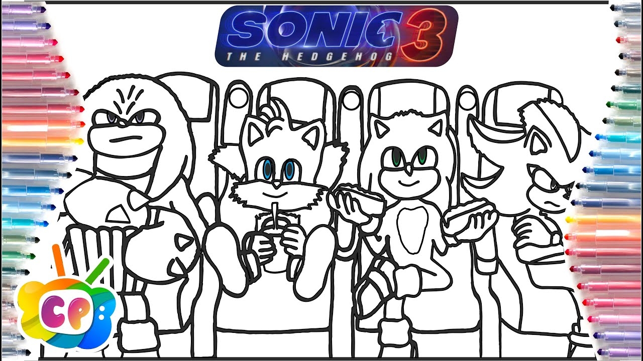 Sonic 3 Coloring Pages Movie Sonic Team Coloring Pages New Sonic Knuckles Shadow And Tails YouTube Sonic 3 Coloring Pages Movie Sonic Team Coloring Pages New Sonic Knuckles Shadow And Tails YouTube