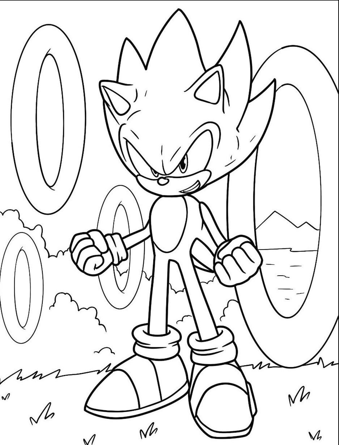 Sonic And Friends 20 Colouring Pages INSTANT DOWNLOAD Sonic Printable Sonic Download Print And Enjoy Etsy