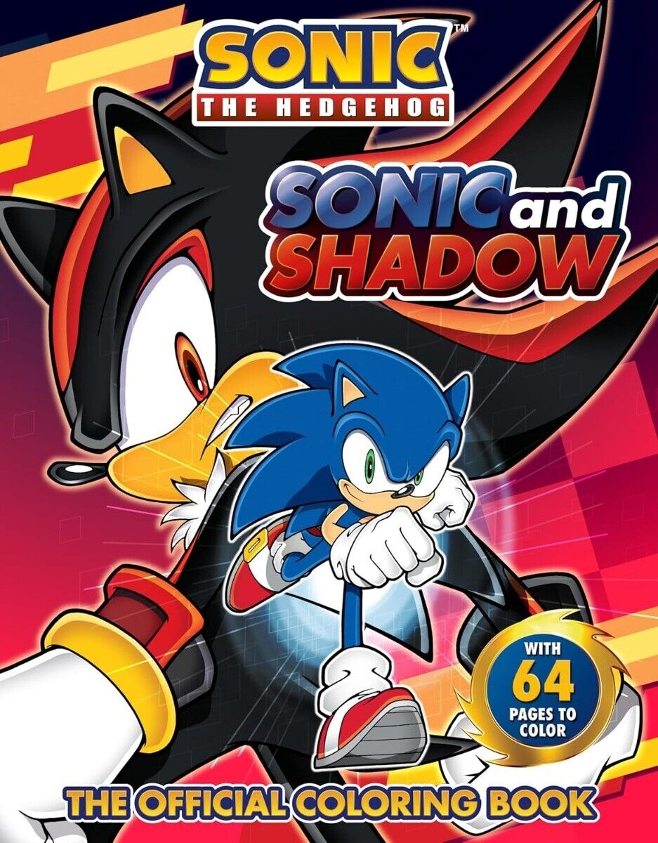 sonic x shadow coloring pages