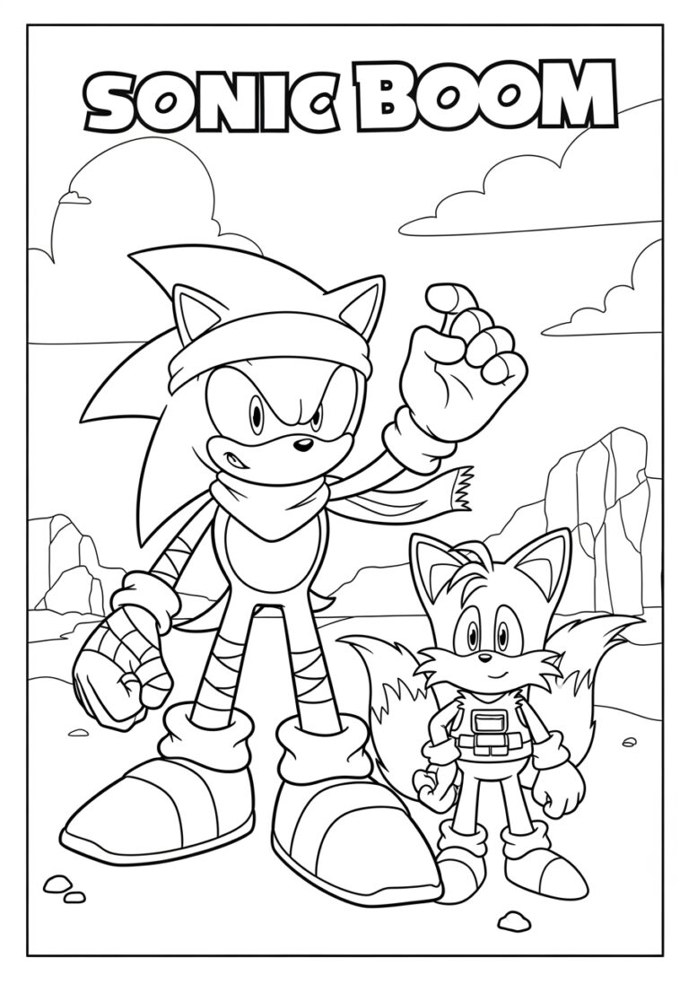 Sonic Boom Coloring Pages Printable Fun For Kids