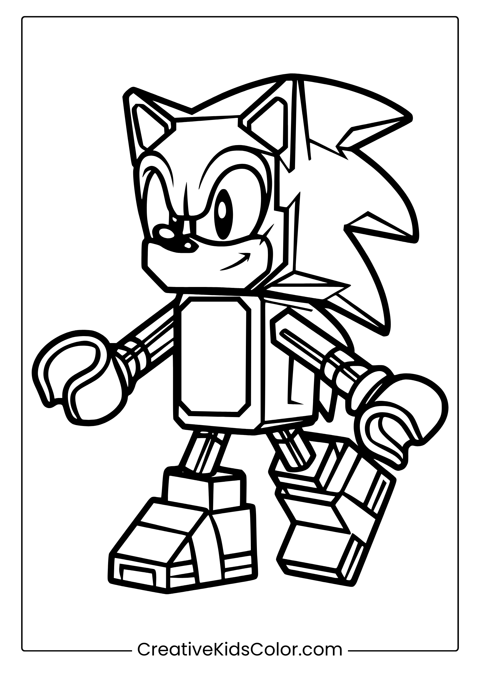 Sonic Coloring Pages 40 Free Printable PDF  Sonic Coloring Pages 40 Free Printable PDF