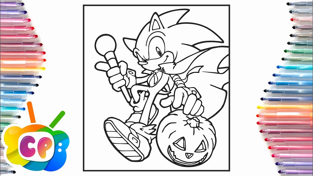 halloween sonic coloring pages halloween sonic coloring pages