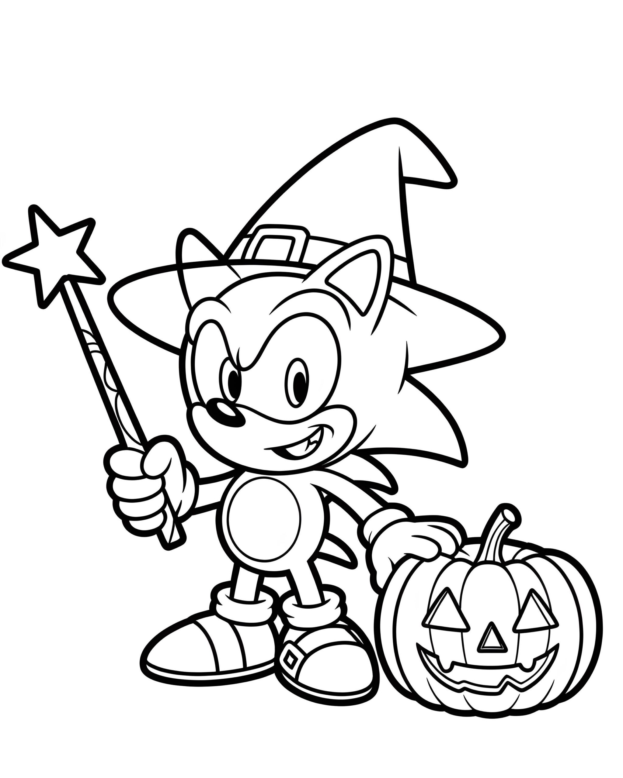 Sonic Halloween Coloring Pages 25 Printable Activity Sheets PDF Download Etsy