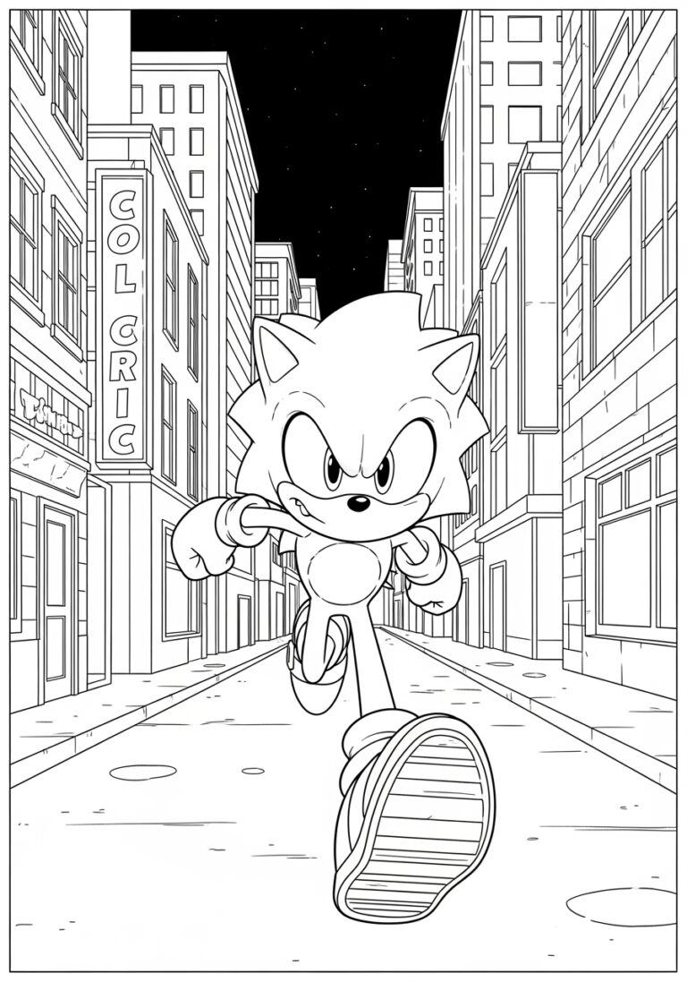Sonic Movie Coloring Pages Free Printables For Kids Sonic Movie Coloring Pages Free Printables For Kids