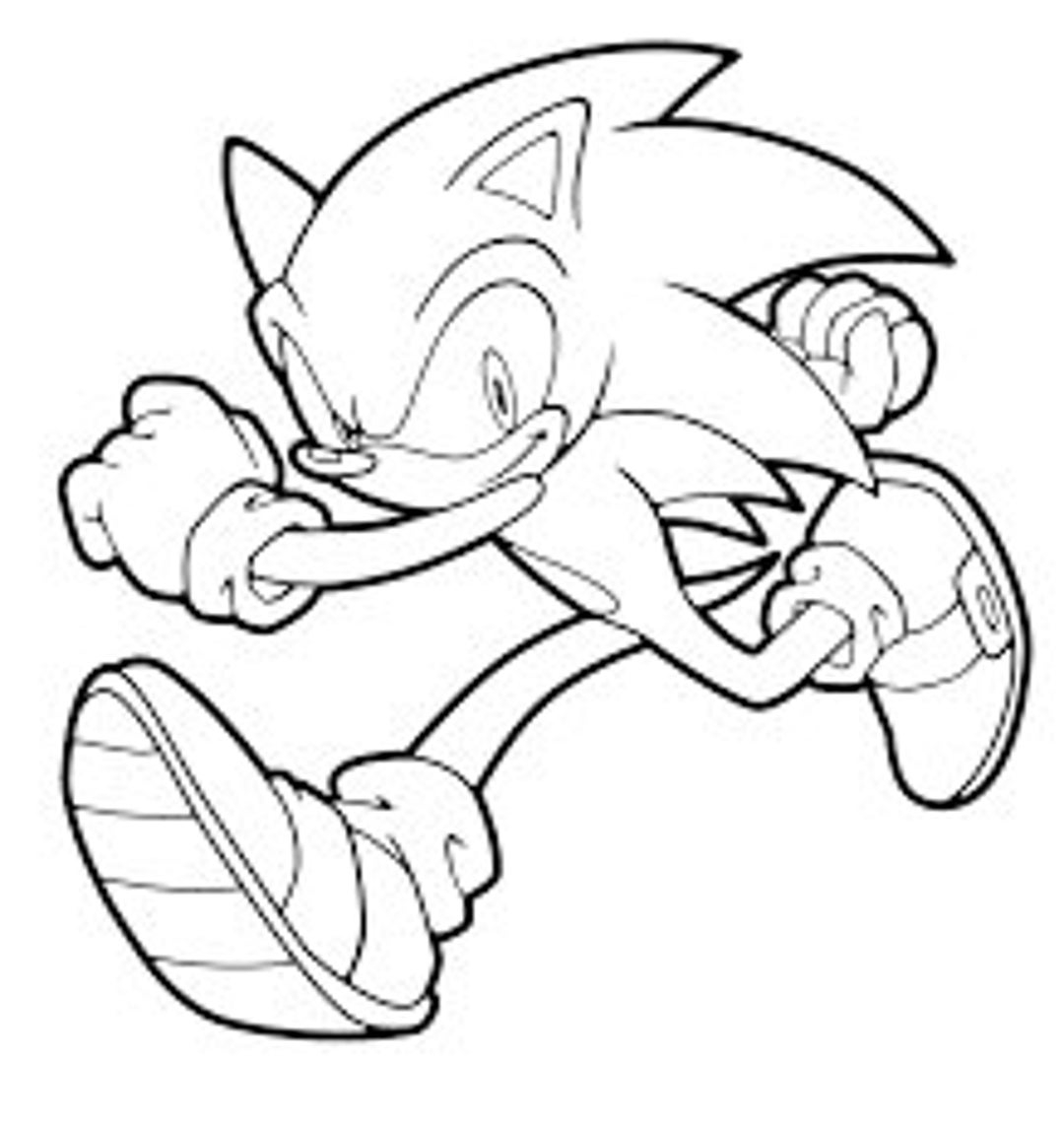 sonic the hedgehog coloring page sonic the hedgehog coloring page