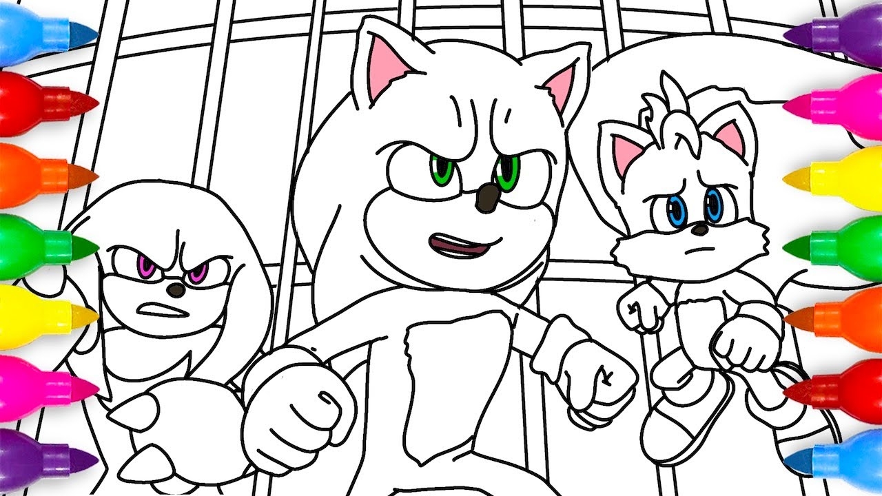 Sonic The Hedgehog 3 Team Sonic Ready To Fight Coloring Page YouTube Sonic The Hedgehog 3 Team Sonic Ready To Fight Coloring Page YouTube