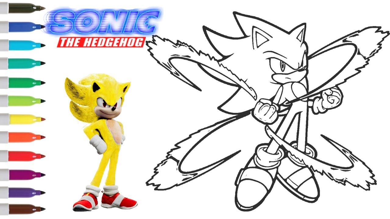 Sonic The Hedgehog Coloring Book Page Super Sonic Sonic The Hedgehog 2 YouTube Sonic The Hedgehog Coloring Book Page Super Sonic Sonic The Hedgehog 2 YouTube