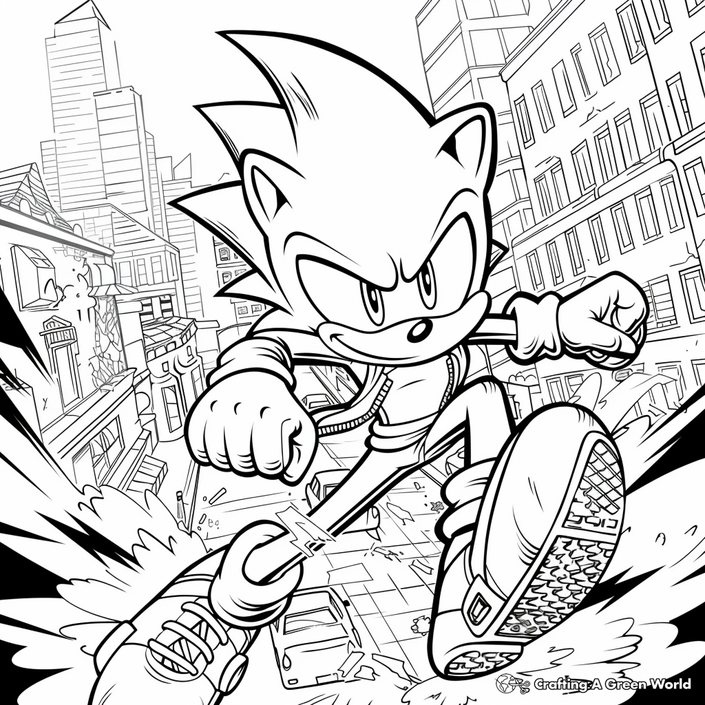 Sonic The Hedgehog Movie Coloring Pages Free Printable  Sonic The Hedgehog Movie Coloring Pages Free Printable