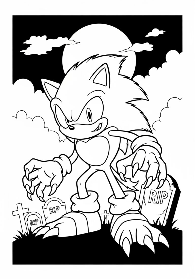 Sonic The Werehog Coloring Pages Free Printables Sonic The Werehog Coloring Pages Free Printables