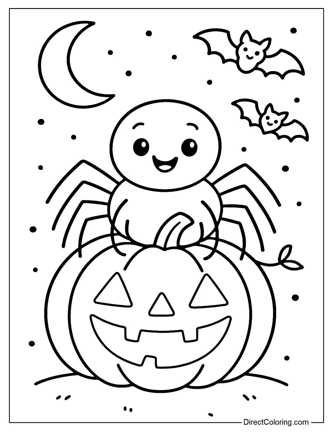 Spider Coloring Pages Free PDF To Download And Print