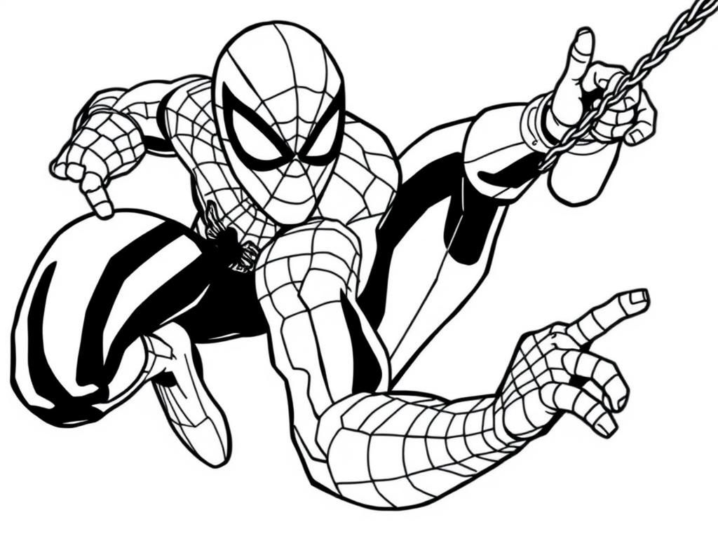 spiderman printables coloring pages