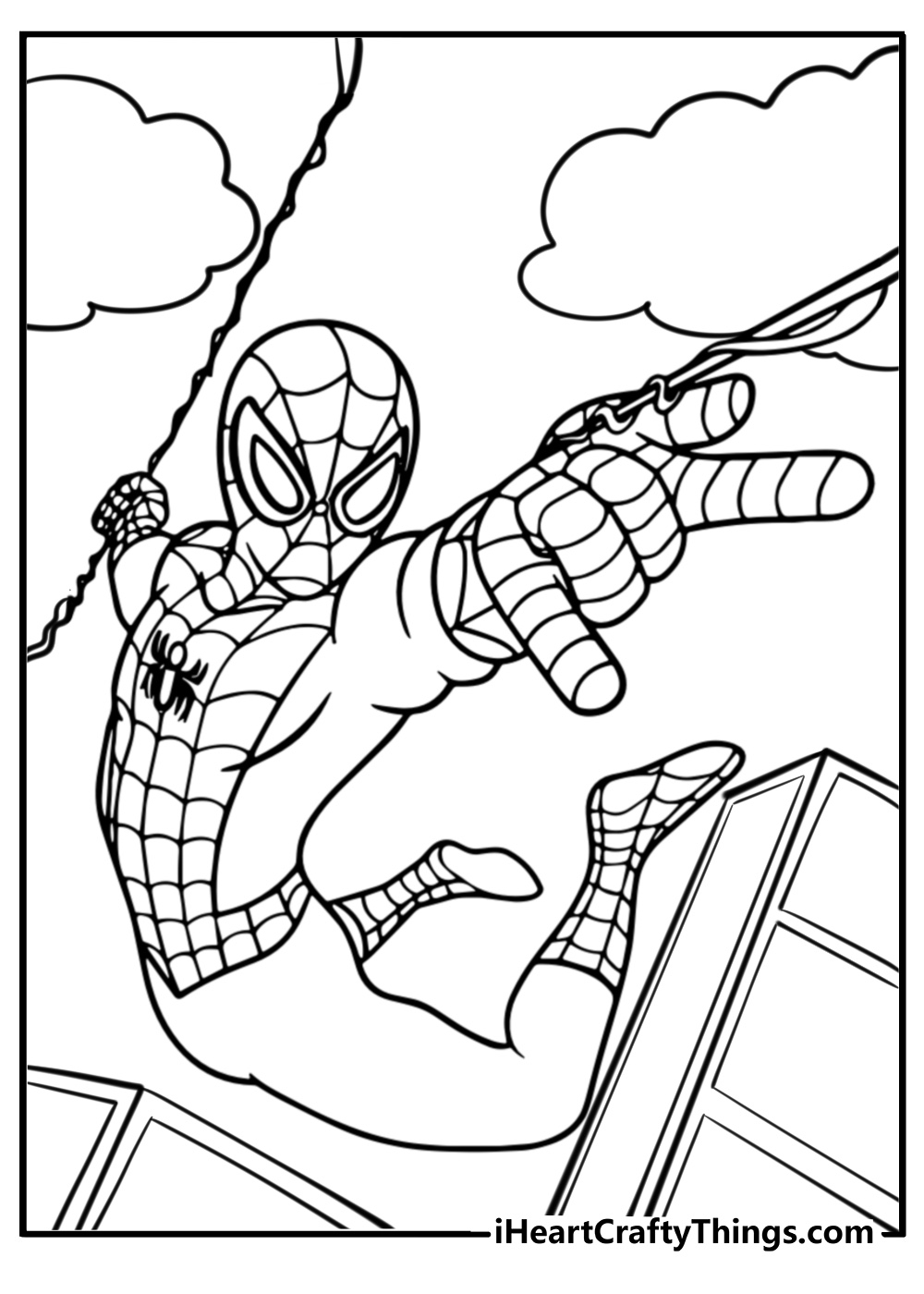 Spider Man Coloring Pages 50 Free PDF Printables For Kids