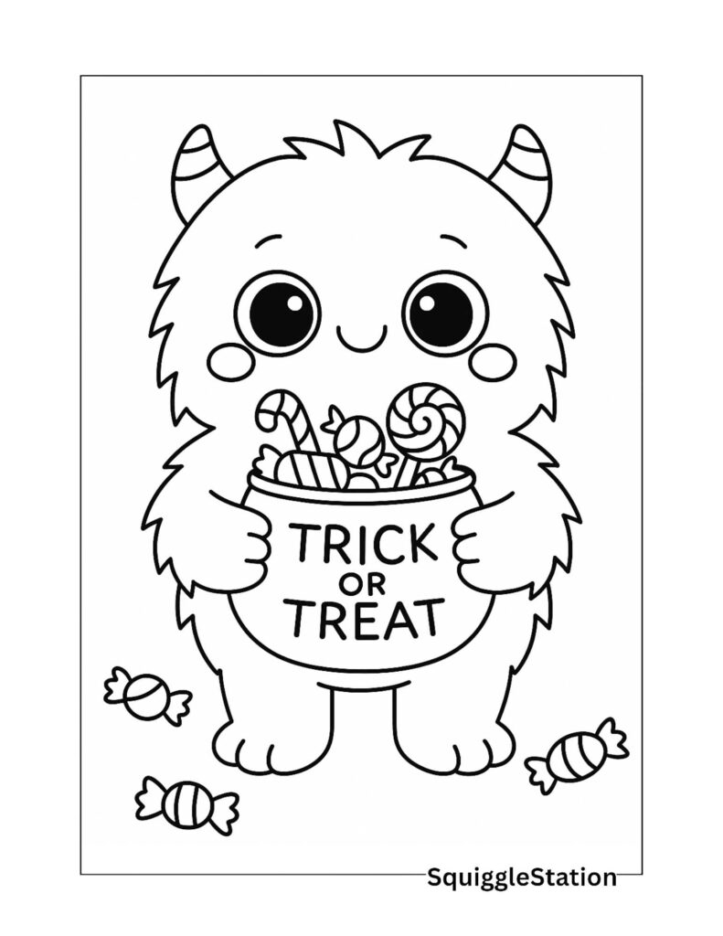 scary halloween coloring page scary halloween coloring page