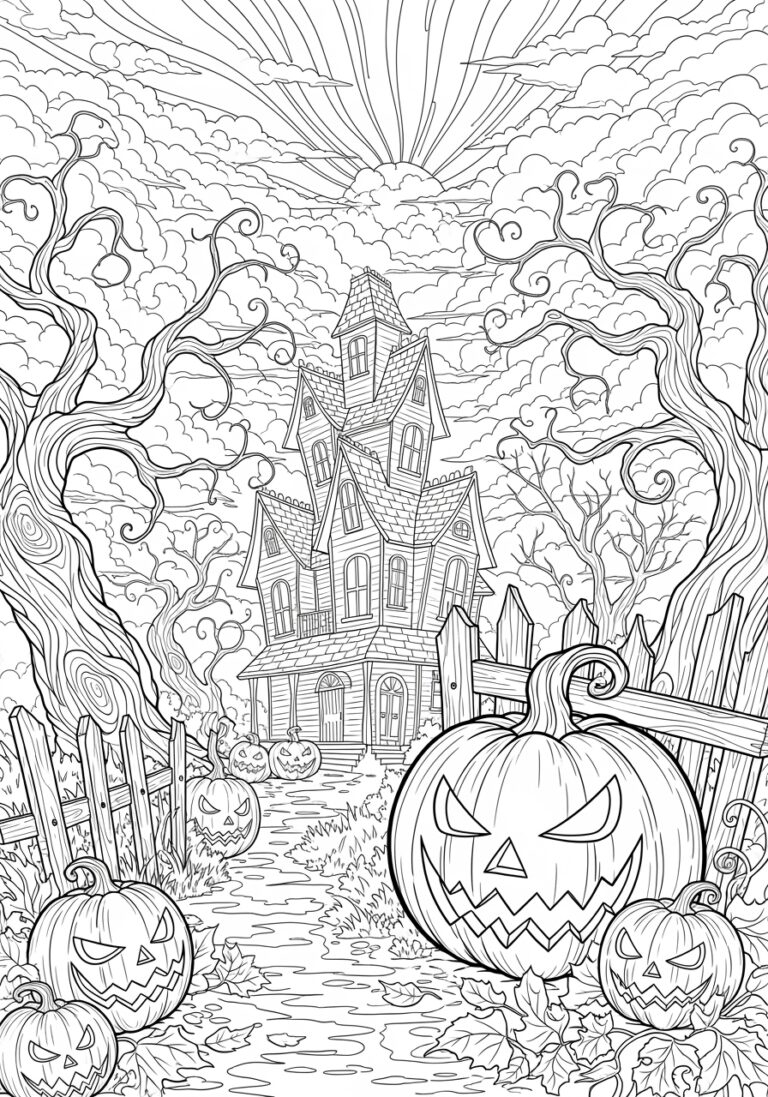 spooky halloween coloring pages for adults spooky halloween coloring pages for adults