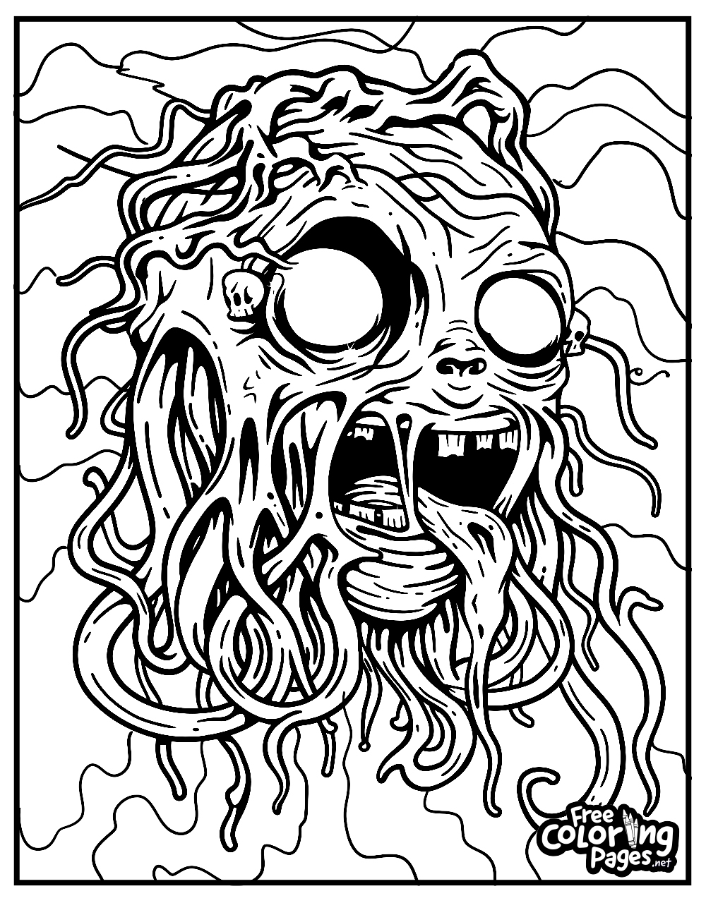 Spooky Halloween Coloring Pages Free Coloring Pages Spooky Halloween Coloring Pages Free Coloring Pages