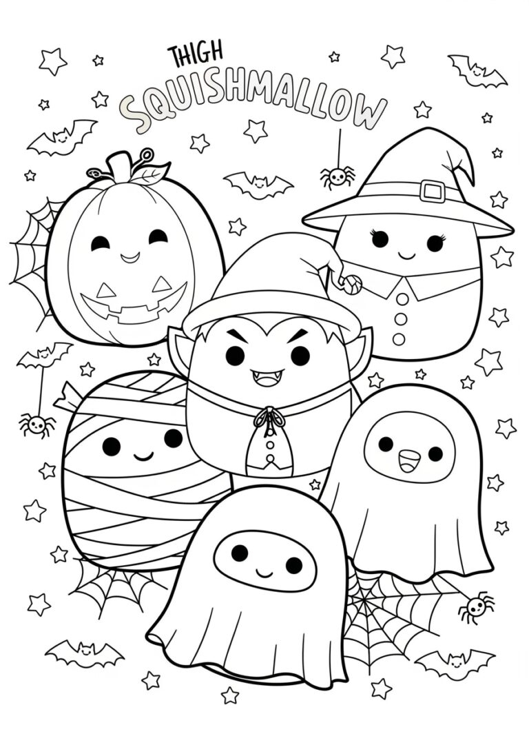 Squishmallow Halloween Coloring Page To Print And Color Squishmallow Halloween Coloring Page To Print And Color