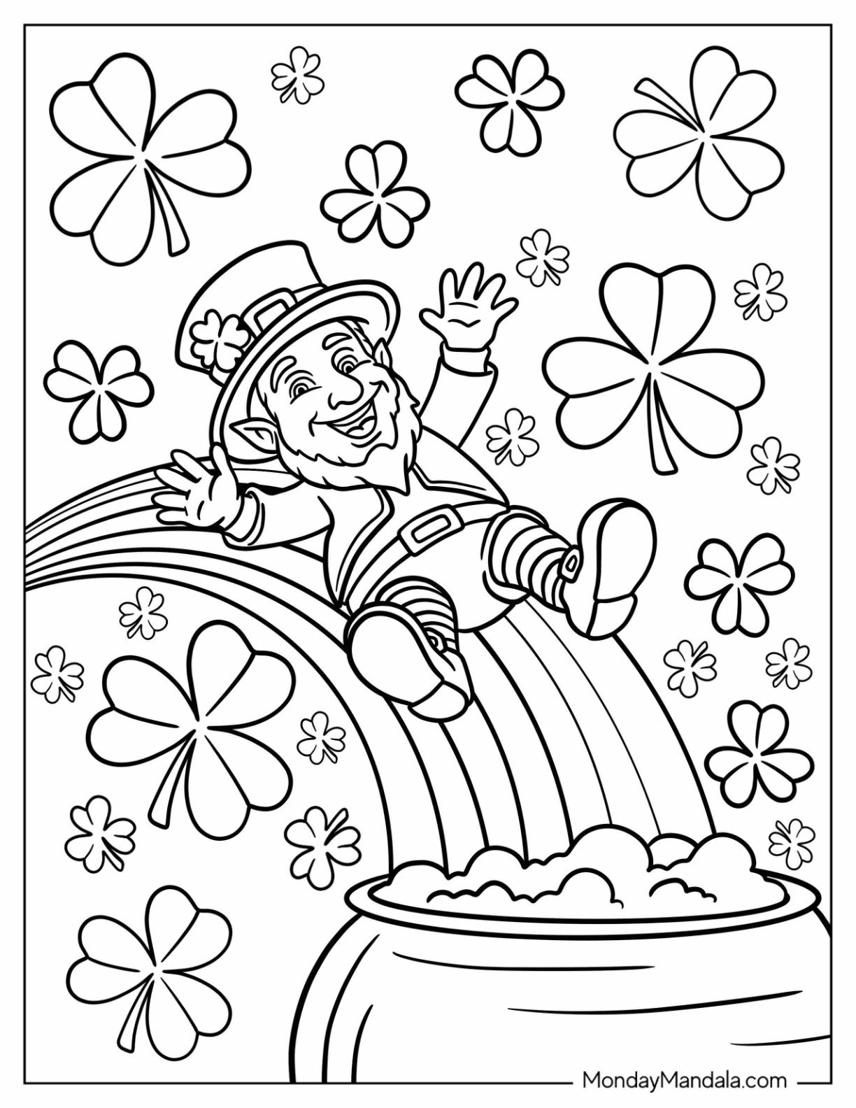 St Patrick s Day Coloring Pages Free PDF Printables  St Patrick s Day Coloring Pages Free PDF Printables