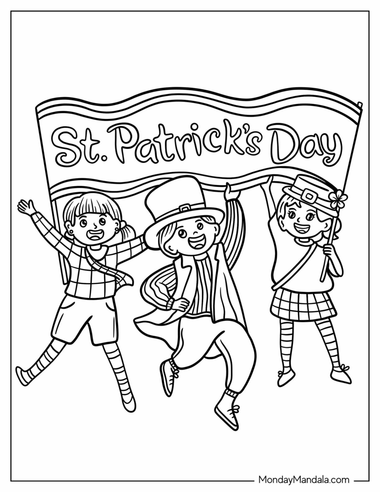 St Patrick s Day Coloring Pages Free PDF Printables  St Patrick s Day Coloring Pages Free PDF Printables