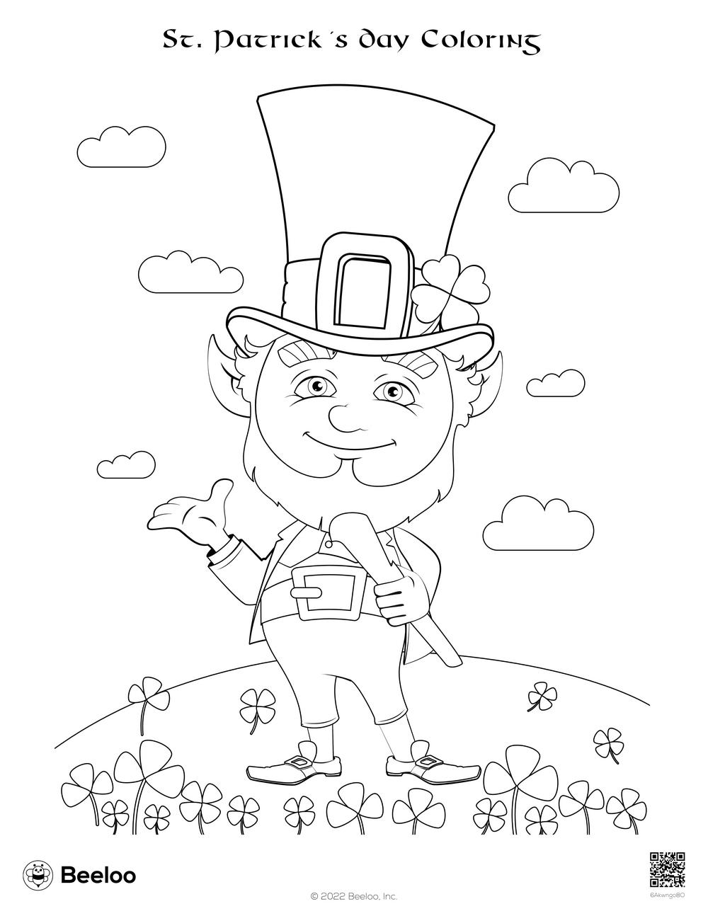 St Patrick s Day themed Coloring Pages Beeloo Printable Crafts And Activities For Kids St Patrick s Day themed Coloring Pages Beeloo Printable Crafts And Activities For Kids