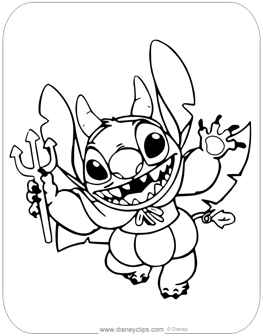 Stitch Halloween Coloring Pages Disney Halloween Fun Stitch Halloween Coloring Pages Disney Halloween Fun