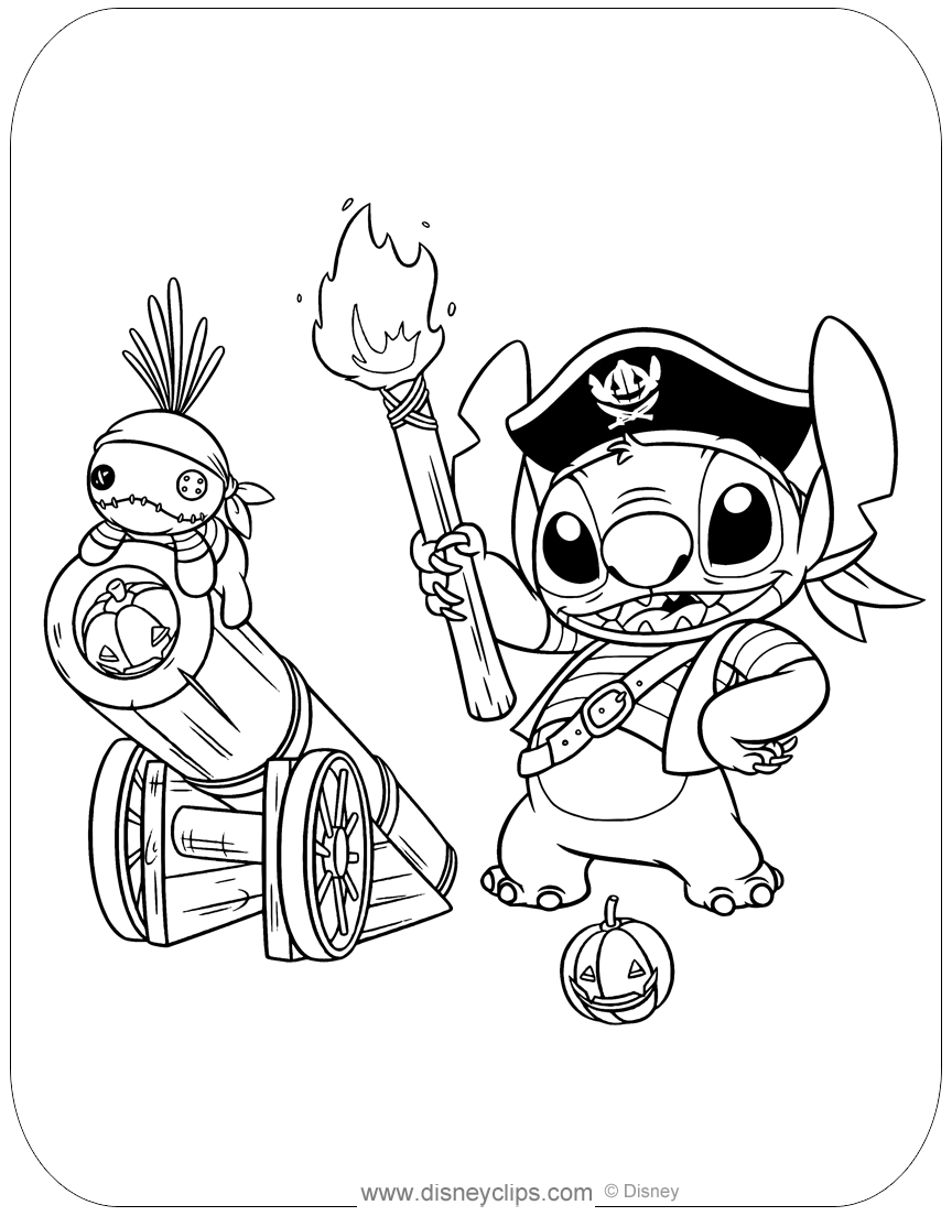 halloween stitch coloring pages halloween stitch coloring pages