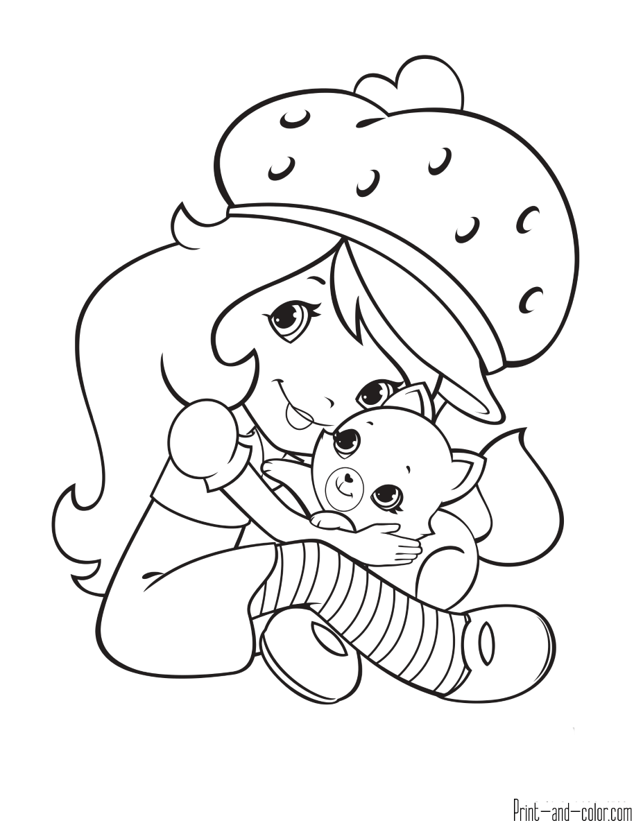 Strawberry Shortcake Coloring Pages Print And Color Strawberry Shortcake Coloring Pages Print And Color