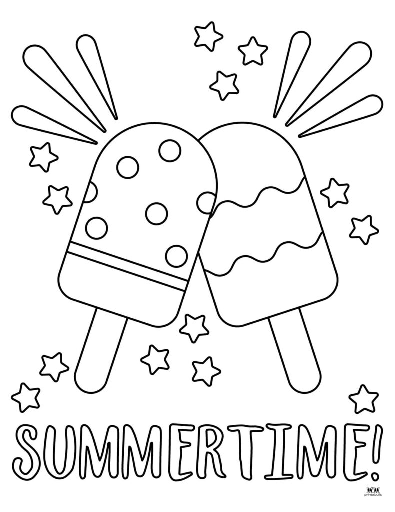 summer coloring pages free printable