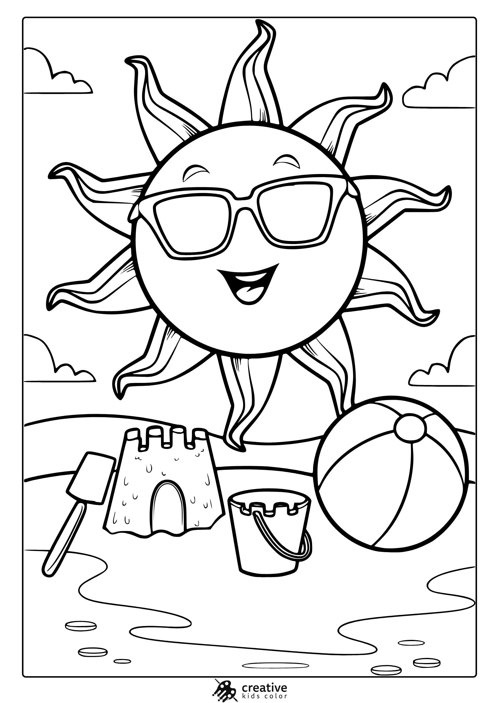 Summer Coloring Pages 20 Free Printable PDF  Summer Coloring Pages 20 Free Printable PDF