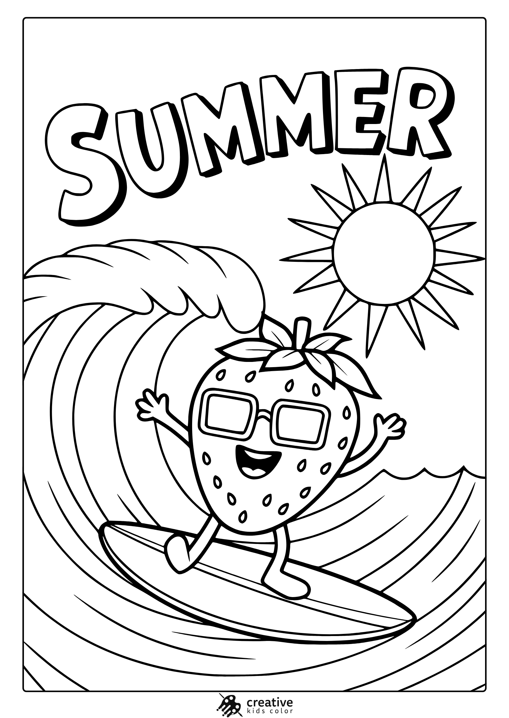 Summer Coloring Pages 20 Free Printable PDF  Summer Coloring Pages 20 Free Printable PDF