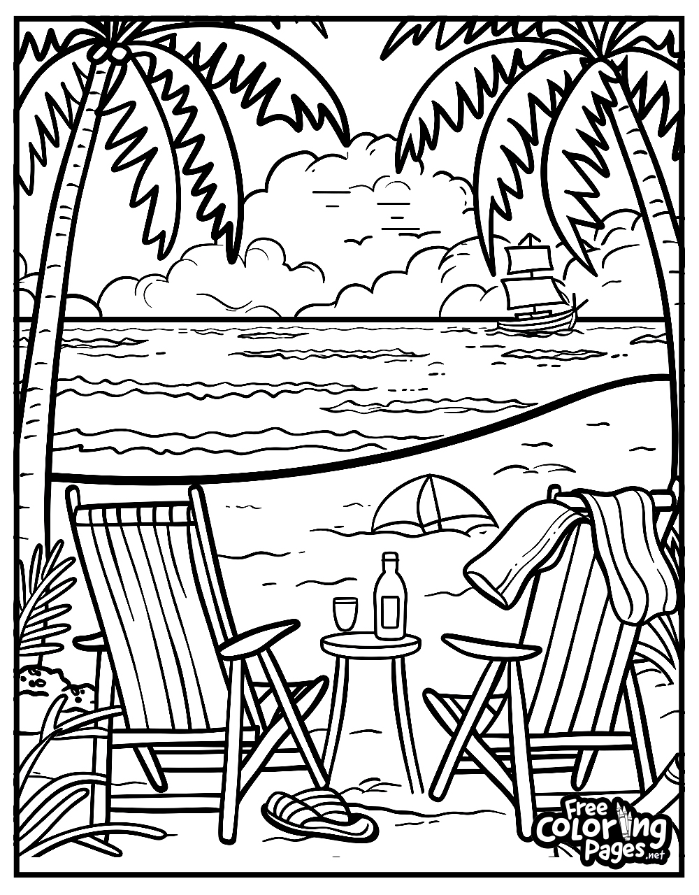 Summer Coloring Pages Free Coloring Pages