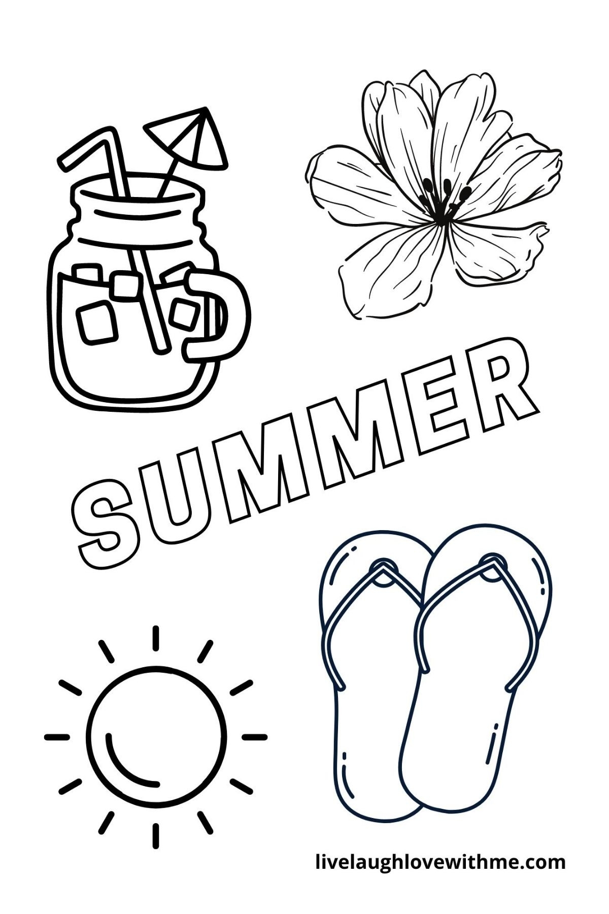 Summer Coloring Pages Free Printable Live Laugh Love Summer Coloring Pages Free Printable Live Laugh Love